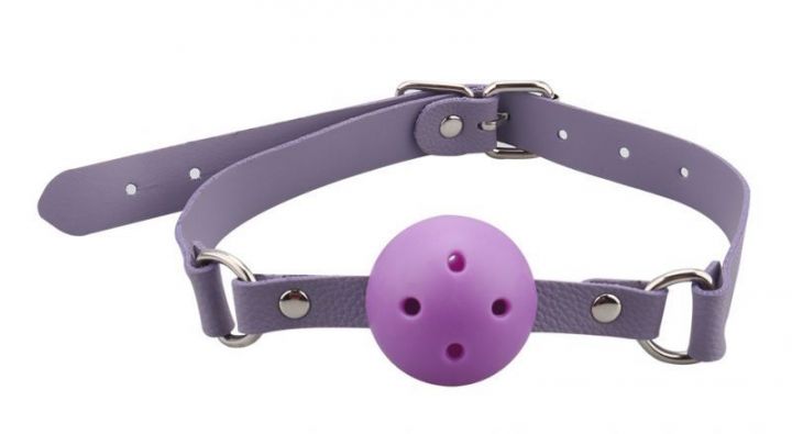 Кляп Breathable ball gag plastic, Violet
