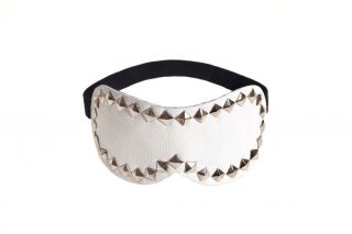 Маска Style leather mask, White