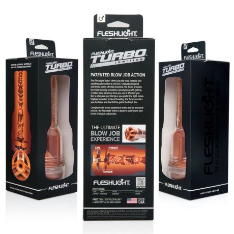 Мастурбатор Fleshlight Turbo Ignition Copper (имитатор минета)