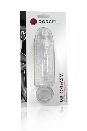 Насадка на член Dorcel Mr. Orgasm с кольцом для мошонки, ультрастимулирующий рельеф