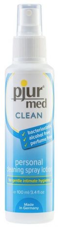 Очищающий спрей pjur med CLEAN 100 мл для нежной кожи и игрушек, антибактериальный