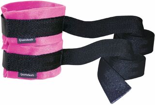 Наручники Sportsheets Kinky Pinky Cuffs тканевые, с лентами для фиксации