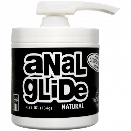 Анальная смазка на масляной основе Doc Johnson Anal Glide Natural (134 гр) длительное скольжение