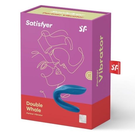 Вибратор для пар Satisfyer Double Whale с двумя моторчиками