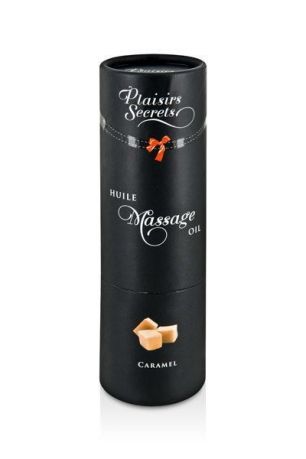 Массажное масло Plaisirs Secrets Caramel (59 мл) с афродизиаками, съедобное, подарочная упаковка