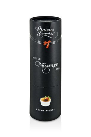 Массажное масло Plaisirs Secrets Creme Brulee (59 мл) с афродизиаками съедобное, подарочная упаковка