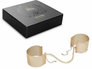 Наручники Bijoux Indiscrets Desir Metallique Handcuffs - Gold, металлические, стильные браслеты