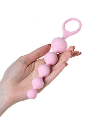 Набор анальных бус Satisfyer Beads Colored, силикон , макс. диаметр 3,3см и 3,5см