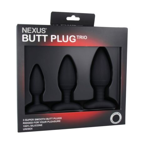 Набор анальных пробок Nexus Butt Plug Trio, макс. диаметр 3см - 4см - 5см