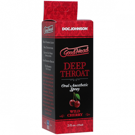 Спрей для минета Doc Johnson GoodHead DeepThroat Spray – Wild Cherry 59 мл для глубокого минета