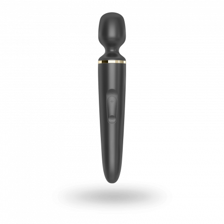 Вибромассажер Satisfyer Wand-er Woman (Black/Gold), водонепроницаемый, мощный, размер XXL