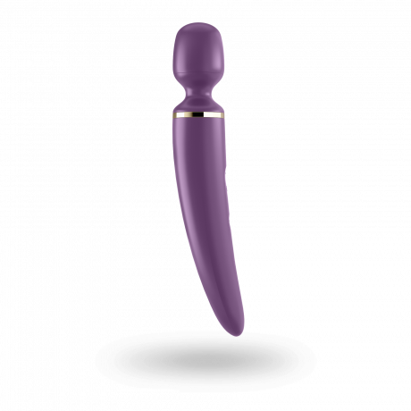 Вибромассажер Satisfyer Wand-er Woman (Purple/Gold) водонепроницаемый, мощный, размер XXL