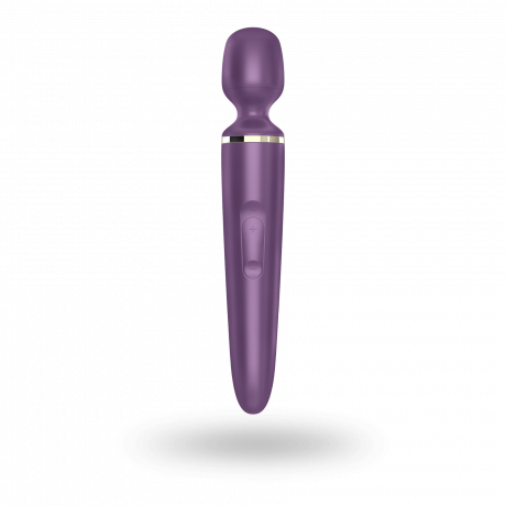 Вибромассажер Satisfyer Wand-er Woman (Purple/Gold) водонепроницаемый, мощный, размер XXL