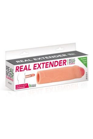 Насадка на член Real Body - Real Extender BIGGY с закрытой головкой