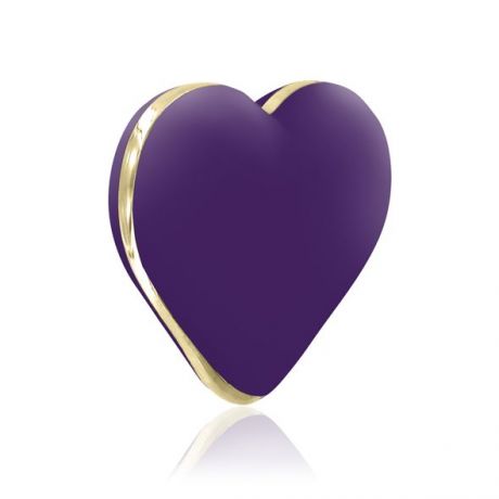 Вибратор-сердечко Rianne S: Heart Vibe Purple, 10 режимов работы, медицинский силикон