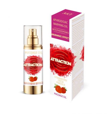 Разогревающее массажное масло с феромонами MAI PHEROMON MASSAGE OIL - STRAWBERRY (30 мл)