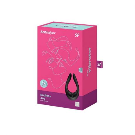 Вибратор для пар Satisfyer Endless Joy Black, 3 независимых мотора, многофункциональный