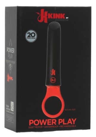 Вибратор Doc Johnson Kink - Power Play with Silicone Grip Ring