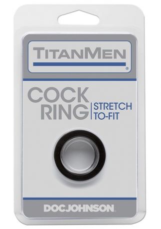 Эрекционное кольцо Doc Johnson Titanmen Tools - Cock Ring - Black