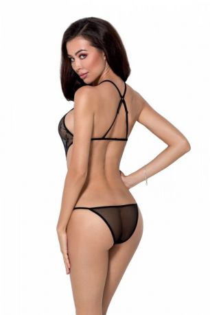 Ажурное боди AZALIA BODY black XXL/XXXL Passion