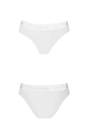 Трусики с прозрачной вставкой Passion PS002 PANTIES white, size L