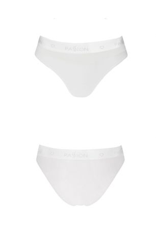 Трусики с прозрачной вставкой Passion PS006 PANTIES white, size L