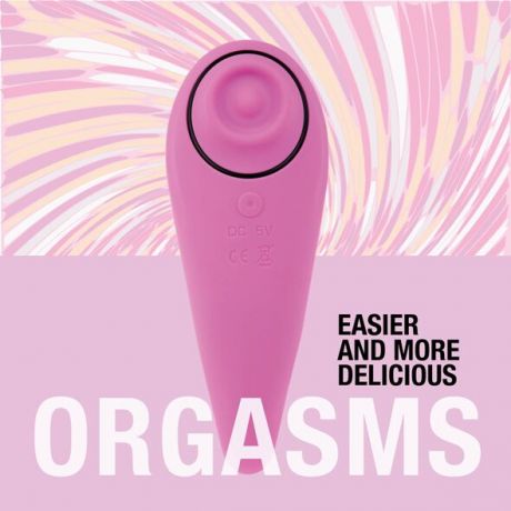 Пульсатор для клитора плюс вибратор FeelzToys - FemmeGasm Tapping & Tickling Vibrator Pink