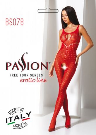 Бодистокинг Passion BS078 red