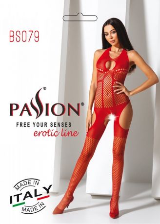 Бодистокинг Passion BS079 red