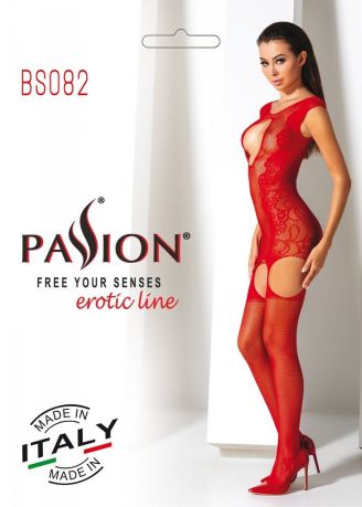 Бодистокинг Passion BS082 red