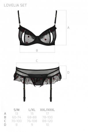 LOVELIA SET black L/XL - Passion