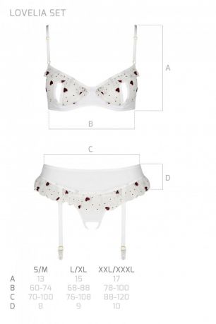 LOVELIA SET white S/M - Passion