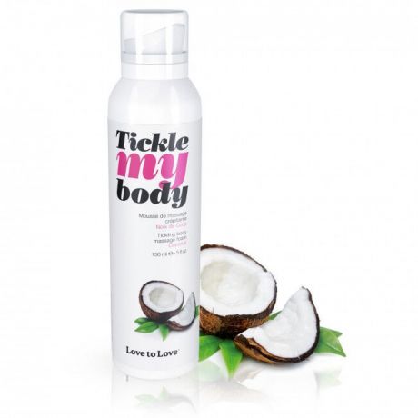 Массажная пена Love To Love TICKLE MY BODY COCONUT (150 мл) увлажняющая