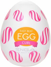 Мастурбатор-яйцо Tenga Egg Curl с рельефом из шишечек