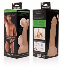 Фаллоимитатор Fleshlight Guys: Ryan Driller Dildo, по слепку пениса