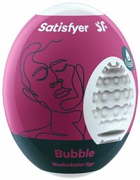 Самосмазывающийся мастурбатор-яйцо Satisfyer Egg Bubble, одноразовый, не требует смазки