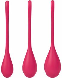 Набор йони бусин Satisfyer Yoni Power 1 Red, диаметр 2-2,5-3см, вес 22-46-74гр