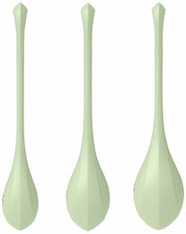 Набор йони бусин Satisfyer Yoni Power 2 Light Green, диаметр 2-2,5-3см, вес 22-44-73гр