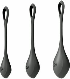 Набор йони бусин Satisfyer Yoni Power 2 Black, диаметр 2-2,5-3см, вес 22-44-73гр