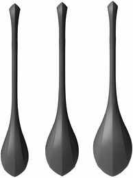 Набор йони бусин Satisfyer Yoni Power 2 Black, диаметр 2-2,5-3см, вес 22-44-73гр