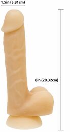 Фаллоимитатор ADDICTION - DAVID - 8" Bendable Silicone Dong