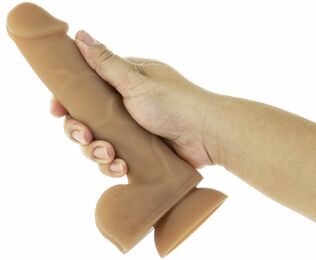 Фаллоимитатор ADDICTION - ANDREW - 8" Bendable Silicone Dong - Caramel