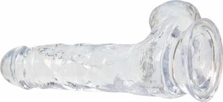 Фаллоимитатор ADDICTION - Crystal Clear Dildo with Balls - 7"