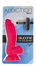 Фаллоимитатор ADDICTION - Tom 7" Dildo With Balls - Pink