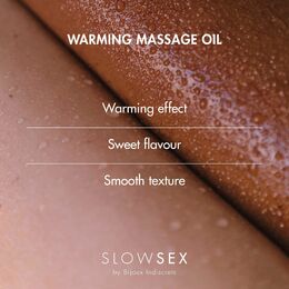 Разогревающее съедобное массажное масло Bijoux Indiscrets SLOW SEX - Warming massage oil