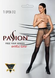 Колготки с открытым доступом Passion TIOPEN 012 black 5 (20/40 den), двойная плотность