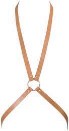 Портупея Bijoux Indiscrets MAZE - 8 Harness Brown, экокожа