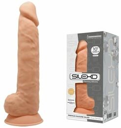 Фаллоимитатор реалистичный SilexD Arnold Flesh (MODEL 5 size 10in), двухслойный, силикон+Silexpan, д