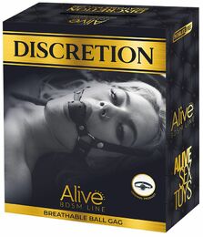 Воздухопроницаемый кляп Alive Discretion Red