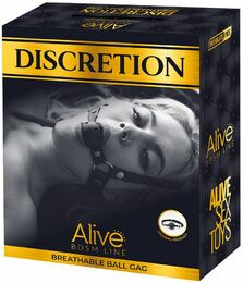 Воздухопроницаемый кляп Alive Discretion Black